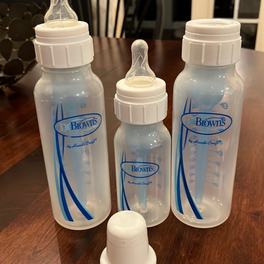 Bundle of three Dr. Brown’s baby bottles